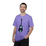 Moonlit Acoustic Guitar T-Shirt | Night Sky Guitar Silhouette
