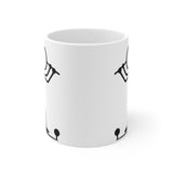 Stick Figure Golfer Mug | Golf Cartoon Coffee Cup