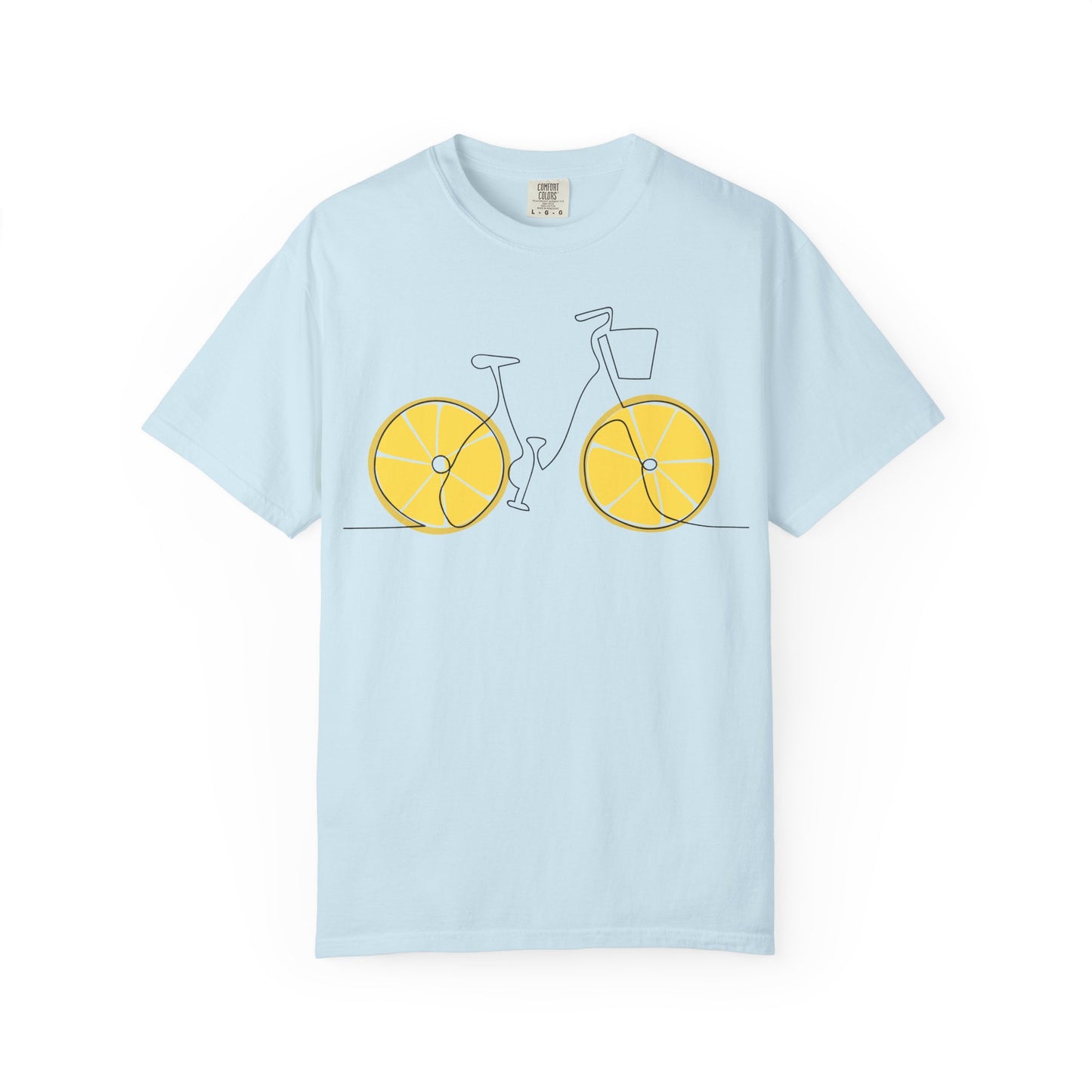 Lemon Wheel Bicycle T-shirt | Citrus Bike Graphic Tee