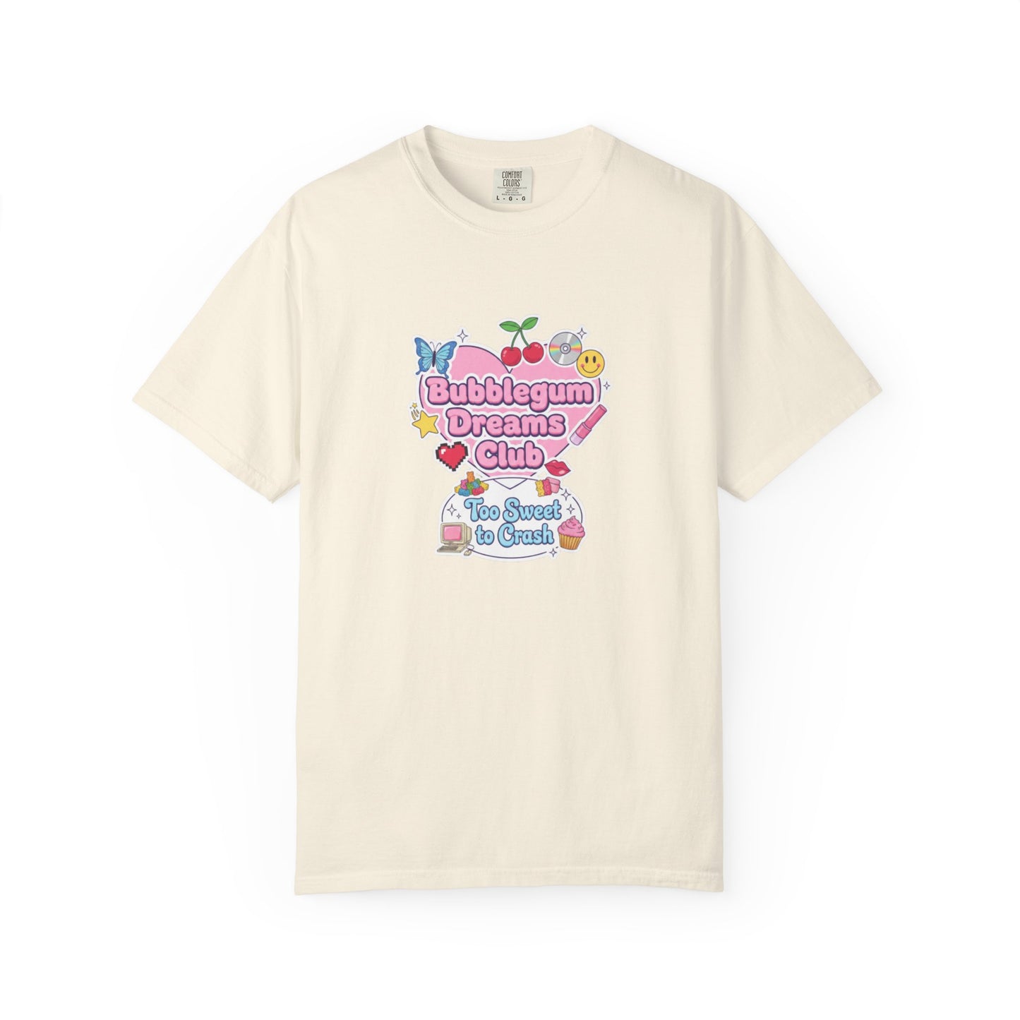 Bubblegum Dreams Club T-shirt | Pastel Hearts, Cute Kawaii Graphic