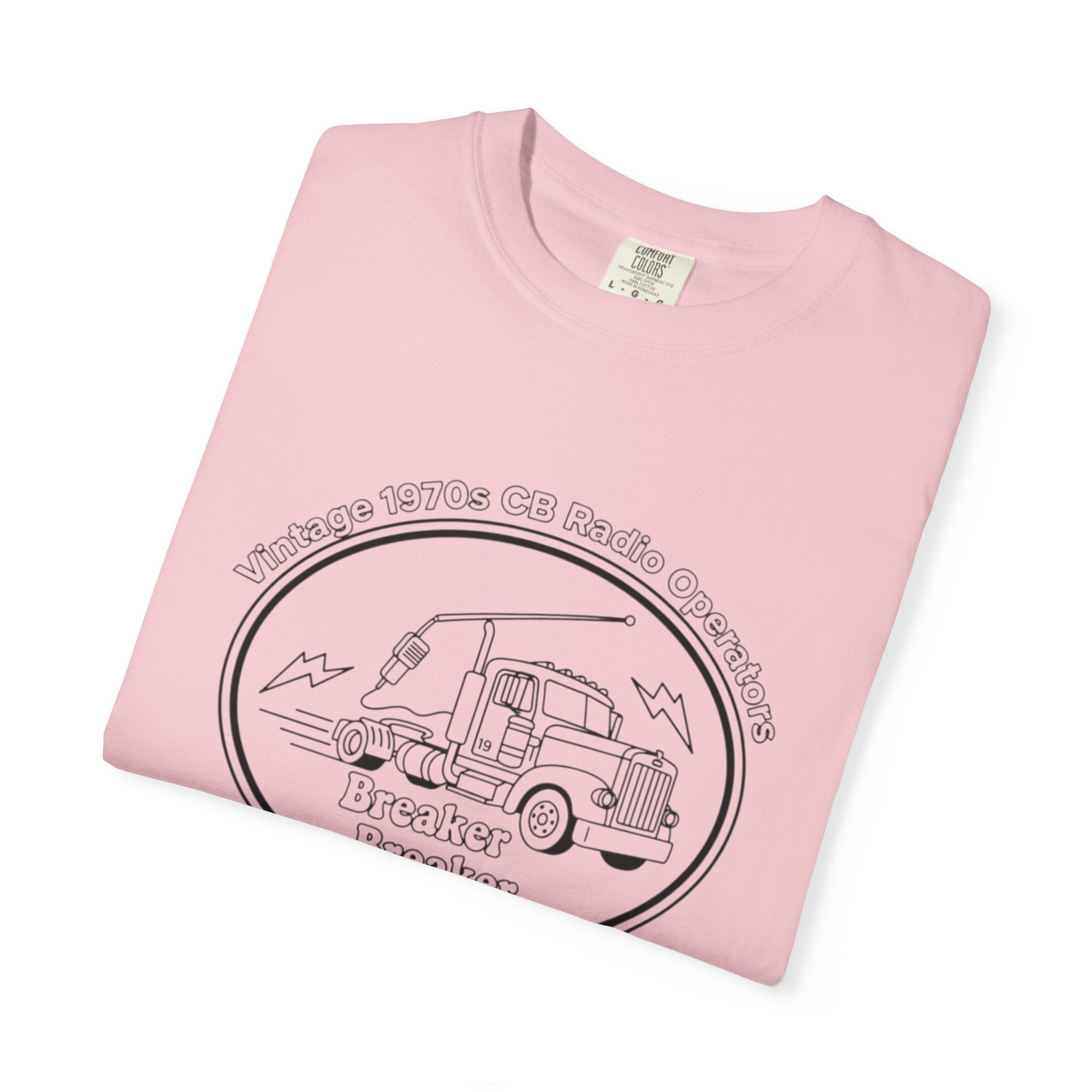 Vintage Semi Truck Line Art T-Shirt | Trucker Logo Tee