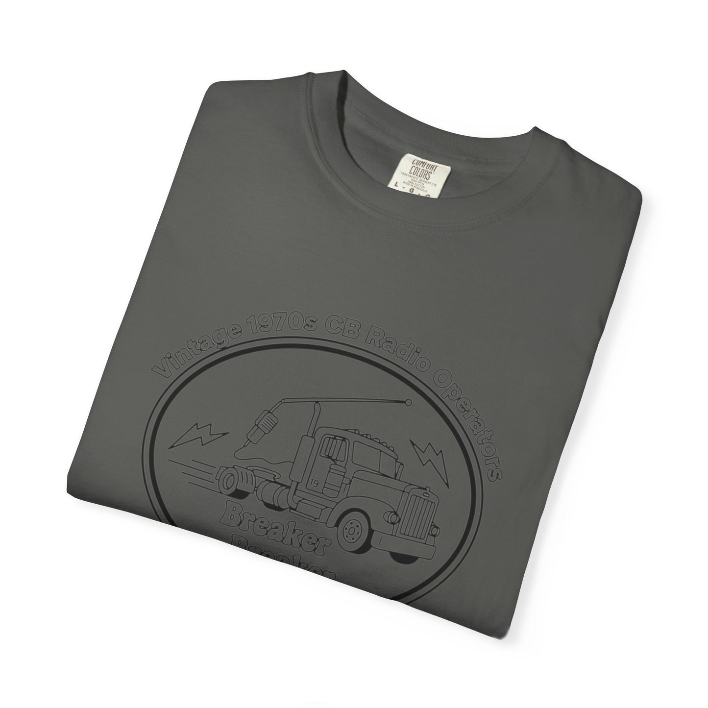 Vintage Semi Truck Line Art T-Shirt | Trucker Logo Tee
