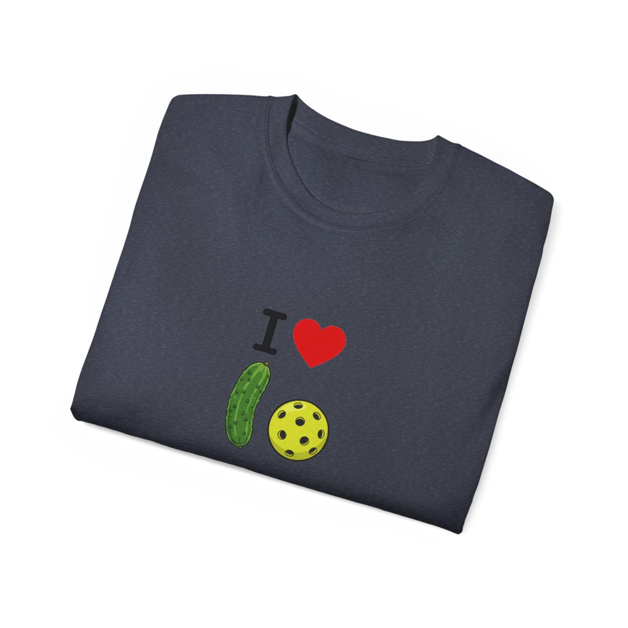 I Heart Pickleball T-Shirt | Pickle & Ball Graphic Tee