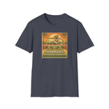 Capybara Ace Pickleball Player T-Shirt | Retro Tropical Court Design