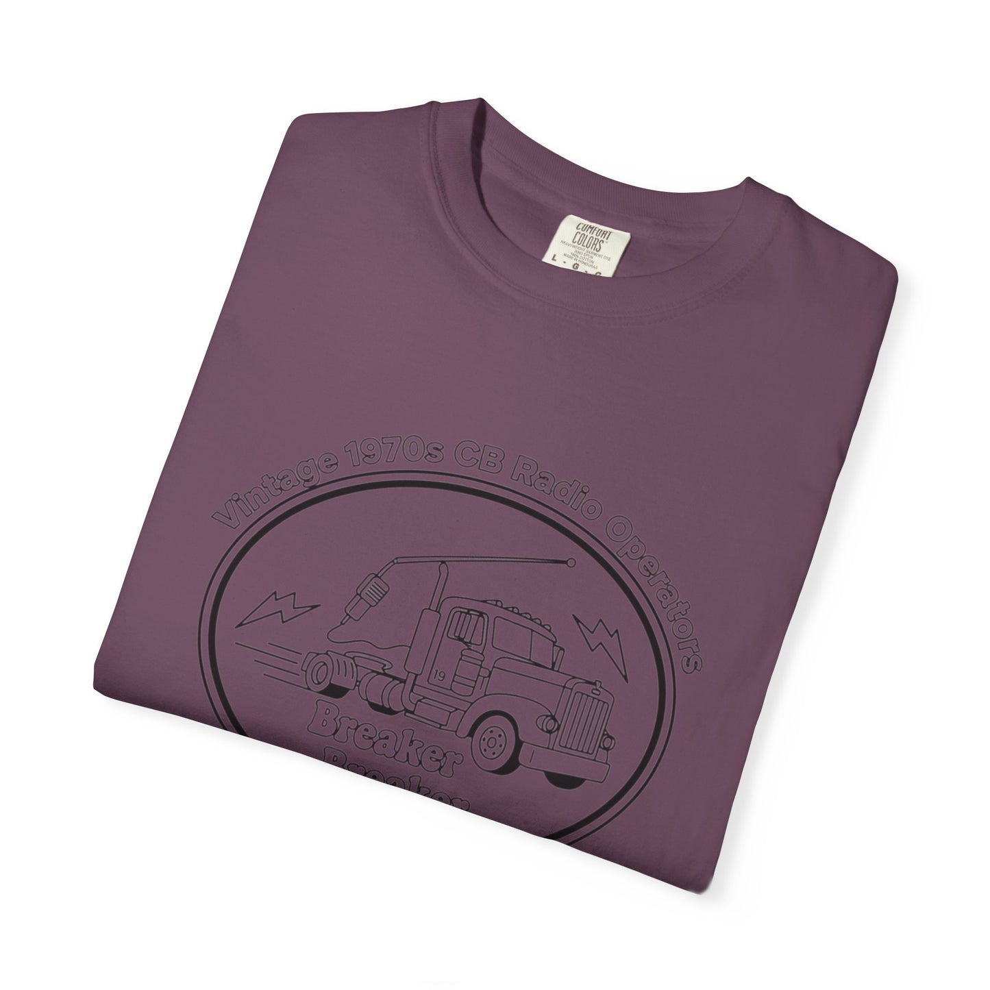 Vintage Semi Truck Line Art T-Shirt | Trucker Logo Tee
