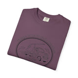 Vintage Semi Truck Line Art T-Shirt | Trucker Logo Tee