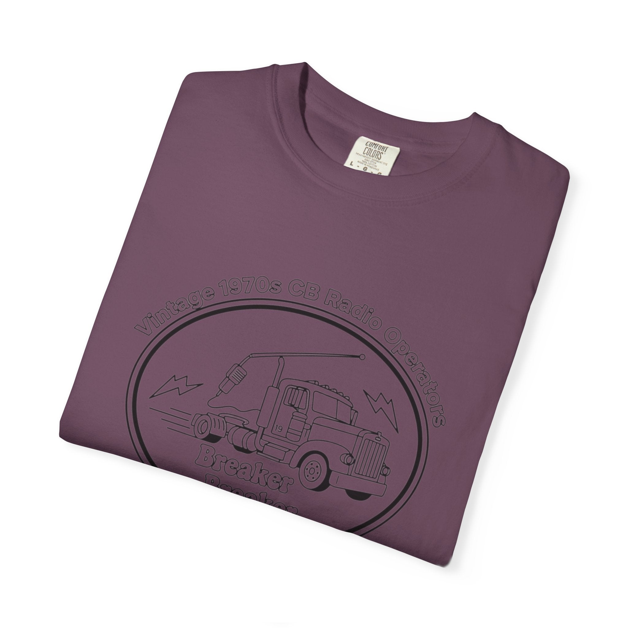 Vintage Semi Truck Line Art T-Shirt | Trucker Logo Tee