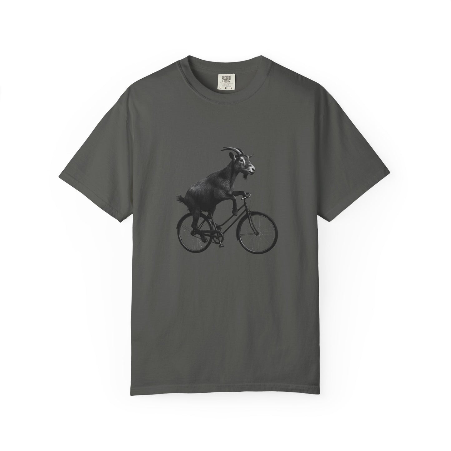 Goat Riding Bicycle T-shirt | Funny Animal Bike Tee