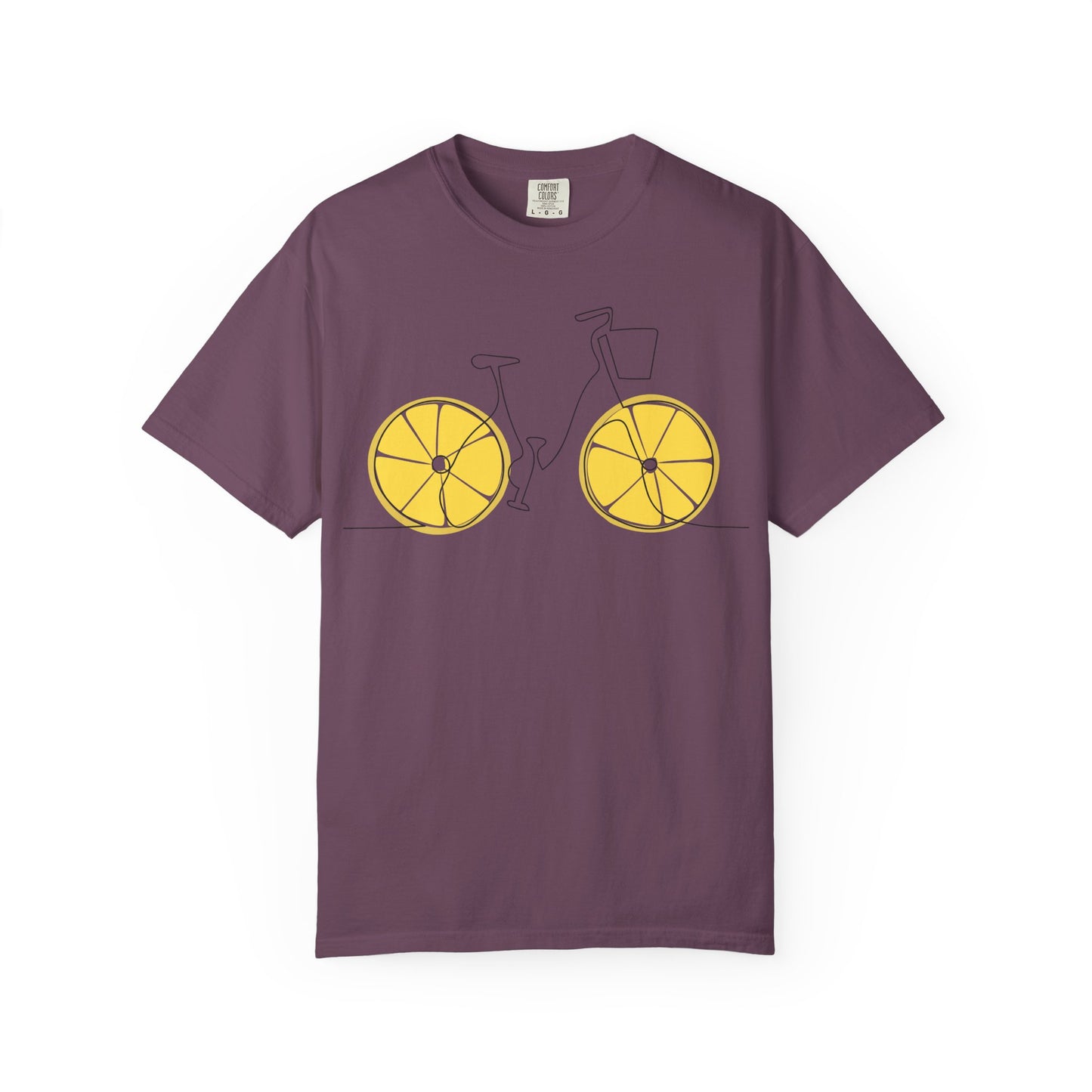 Lemon Wheel Bicycle T-shirt | Citrus Bike Graphic Tee