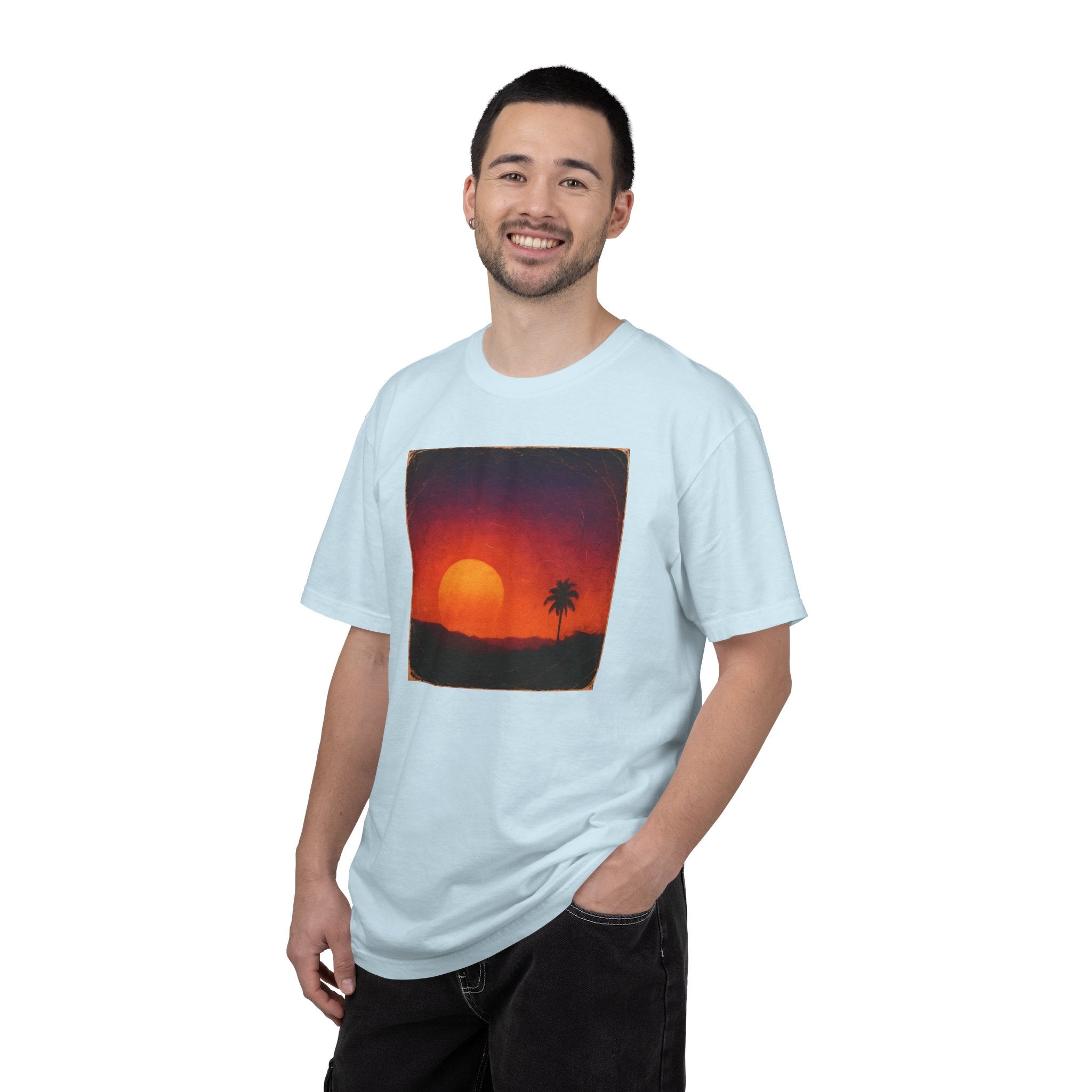 Sunset Palm Silhouette T-shirt | Tropical Sunset Tee
