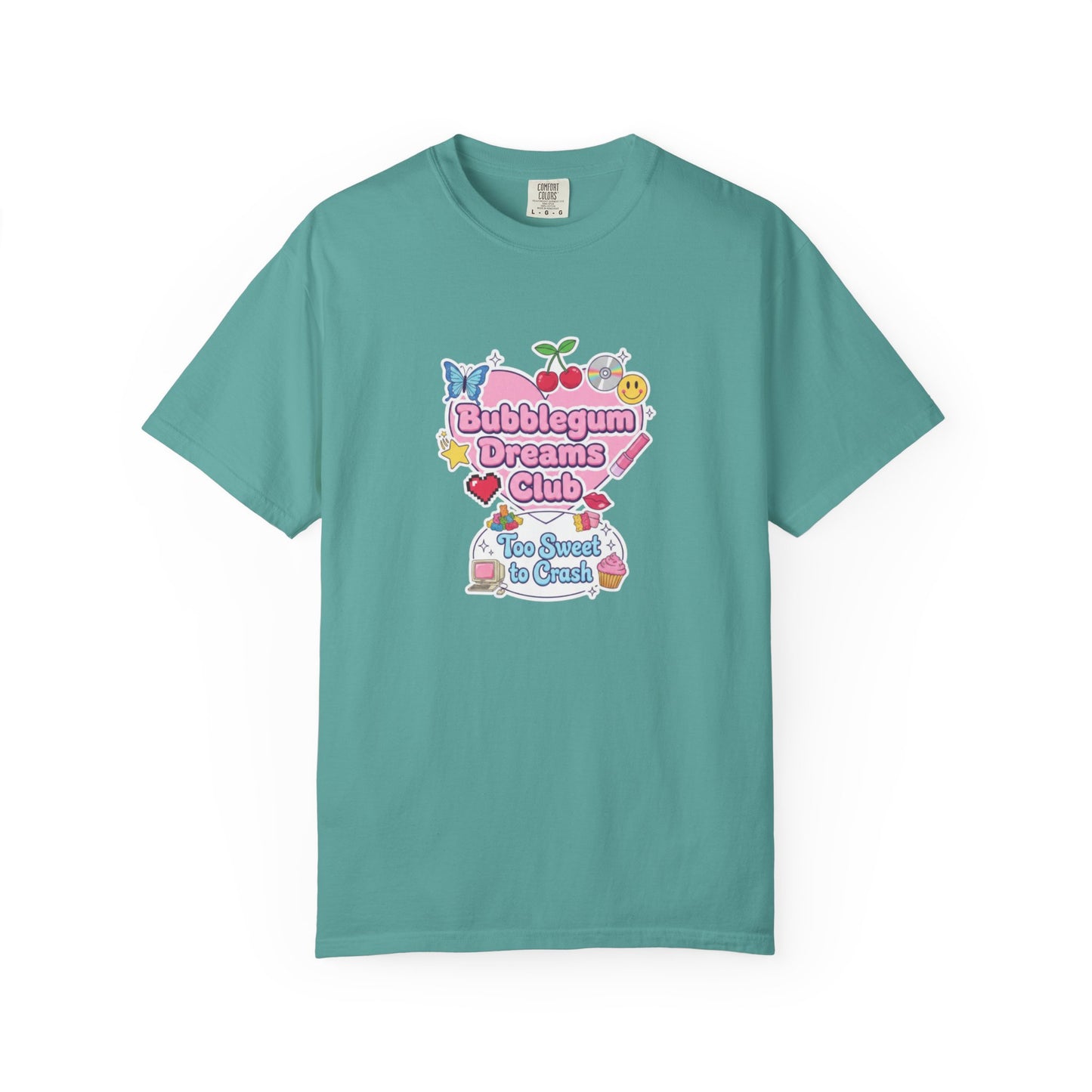 Bubblegum Dreams Club T-shirt | Pastel Hearts, Cute Kawaii Graphic