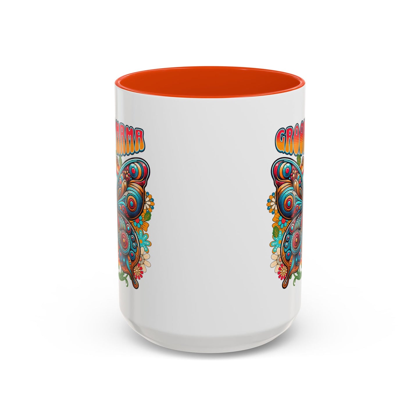 Groovy Mama Butterfly Mug | Retro Psychedelic Floral Design