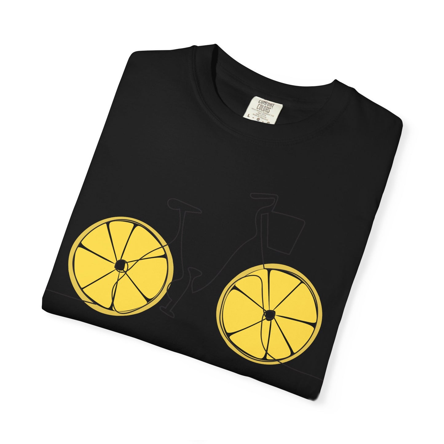Lemon Wheel Bicycle T-shirt | Citrus Bike Graphic Tee