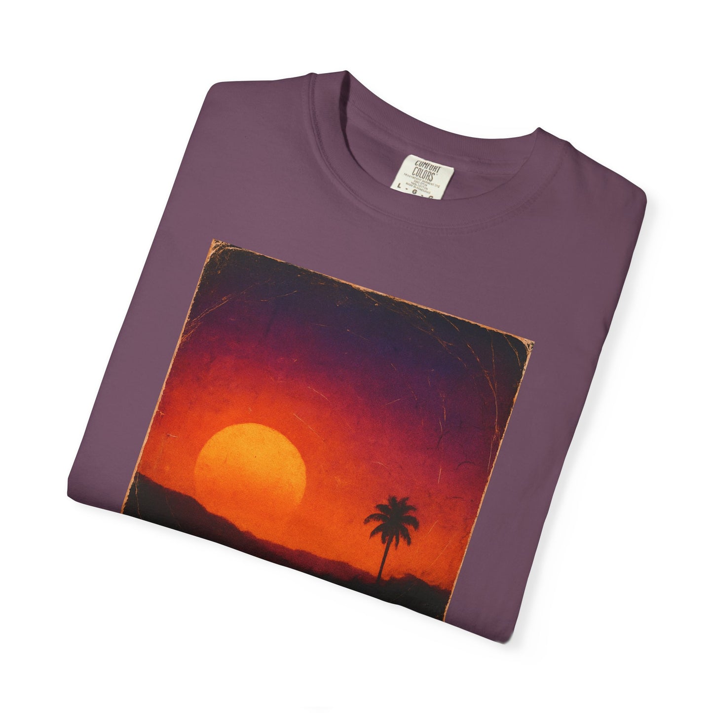 Sunset Palm Silhouette T-shirt | Tropical Sunset Tee