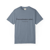 Procrastinators Unite... Tomorrow T-shirt | Funny Text Tee