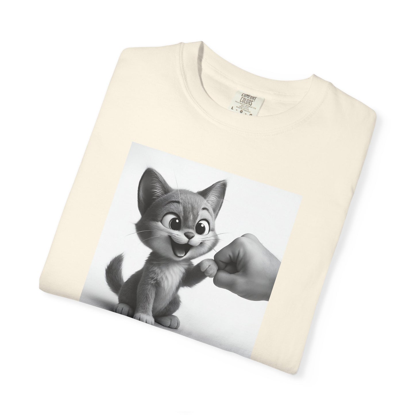 Kitten Fist Bump T-shirt | Cute Kitty Paw Bump Design