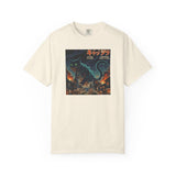 Giant Neon Cat Rampage T-Shirt | Retro City Kaiju Artwork