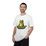 Meditating Frog T-shirt | Zen Yoga Frog Illustration, Relaxation Tee