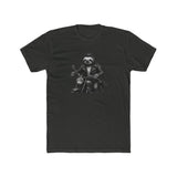 Biker Sloth Riding Motorcycle T-Shirt | Retro Monochrome Illustration