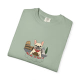 French Bulldog Chef T-shirt | Cute Dog Cooking Illustration, Bistro Theme