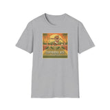 Capybara Ace Pickleball Player T-Shirt | Retro Tropical Court Design