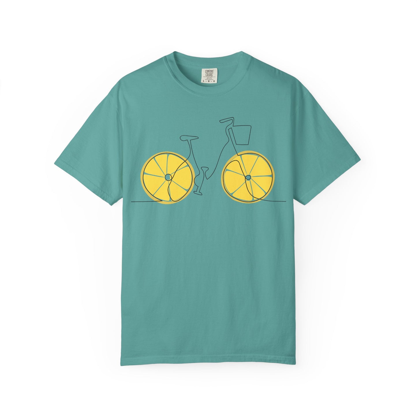 Lemon Wheel Bicycle T-shirt | Citrus Bike Graphic Tee