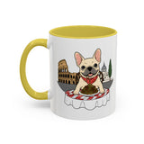 French Bulldog Pasta in Rome Mug | Ceramic Coffee Cup
