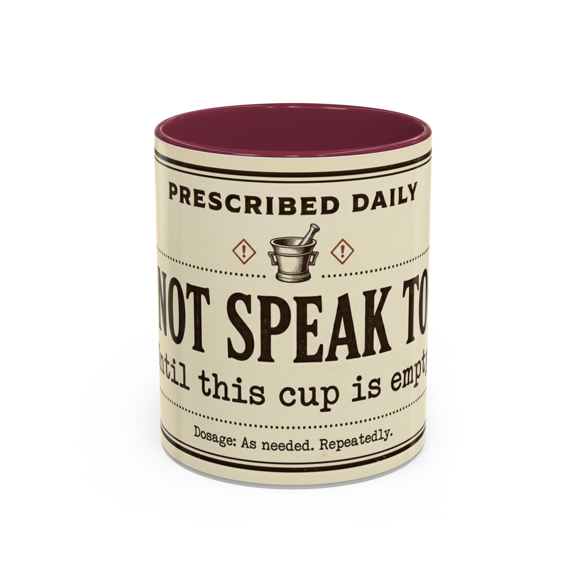 Do Not Speak To Me Mug | Prescription Coffee Mug, Funny Morning Quote