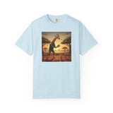 Long-Neck Larry  Pickleballer Unisex Garment-Dyed T-shirt