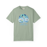 Arctic Rally Polar Bears Playing Pickleball T-Shirt | Northern Lights Illustration
