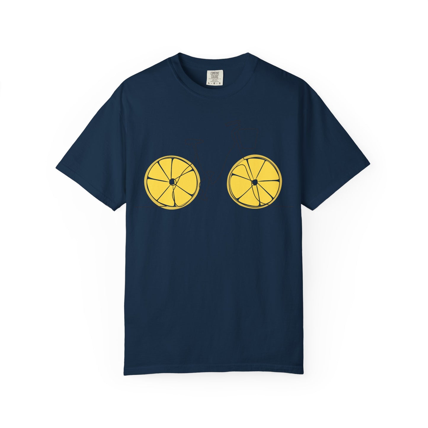 Lemon Wheel Bicycle T-shirt | Citrus Bike Graphic Tee