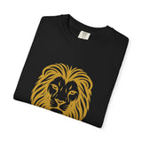 Golden Lion Head T-shirt | Minimal Animal Graphic Tee