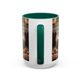 Goose with Sushi Mug | Japanese Tea Room Illustration