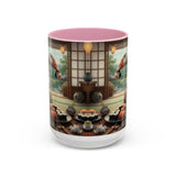 Goose with Sushi Mug | Japanese Tea Room Illustration