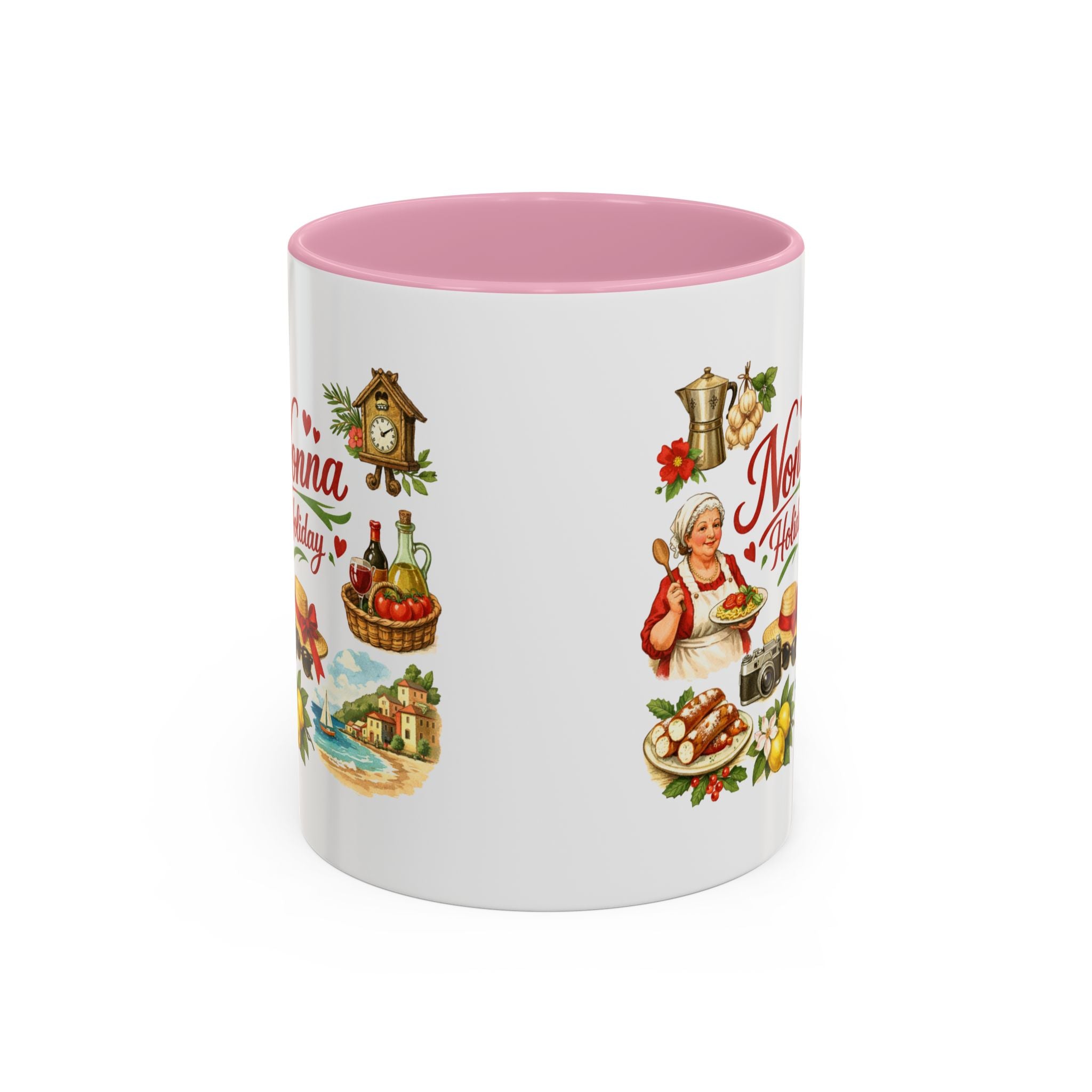 Nonna Holiday mug | Italian grandma kitchen design, vintage food icons