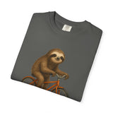 Sloth Bicycle Shirt – Funny Riding Bike Illustration Tees for Cycling Lover