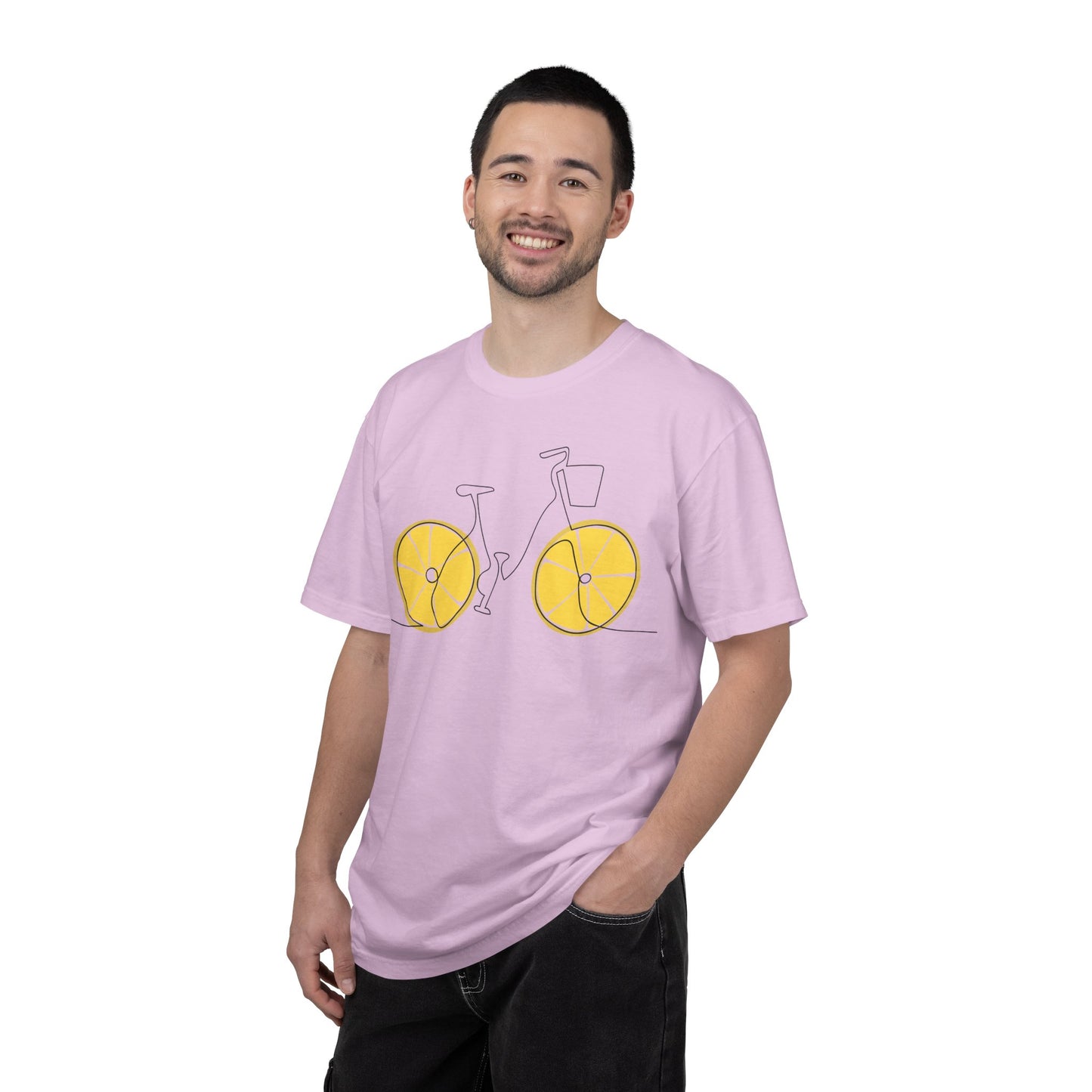 Lemon Wheel Bicycle T-shirt | Citrus Bike Graphic Tee
