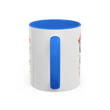 Morning Coffee Mug | Retro Cartoon Coffee Cup, Colorful Ceramic