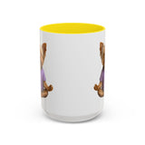Meditating Yorkshire Terrier Mug | Accent Coffee Mug 11oz 15oz
