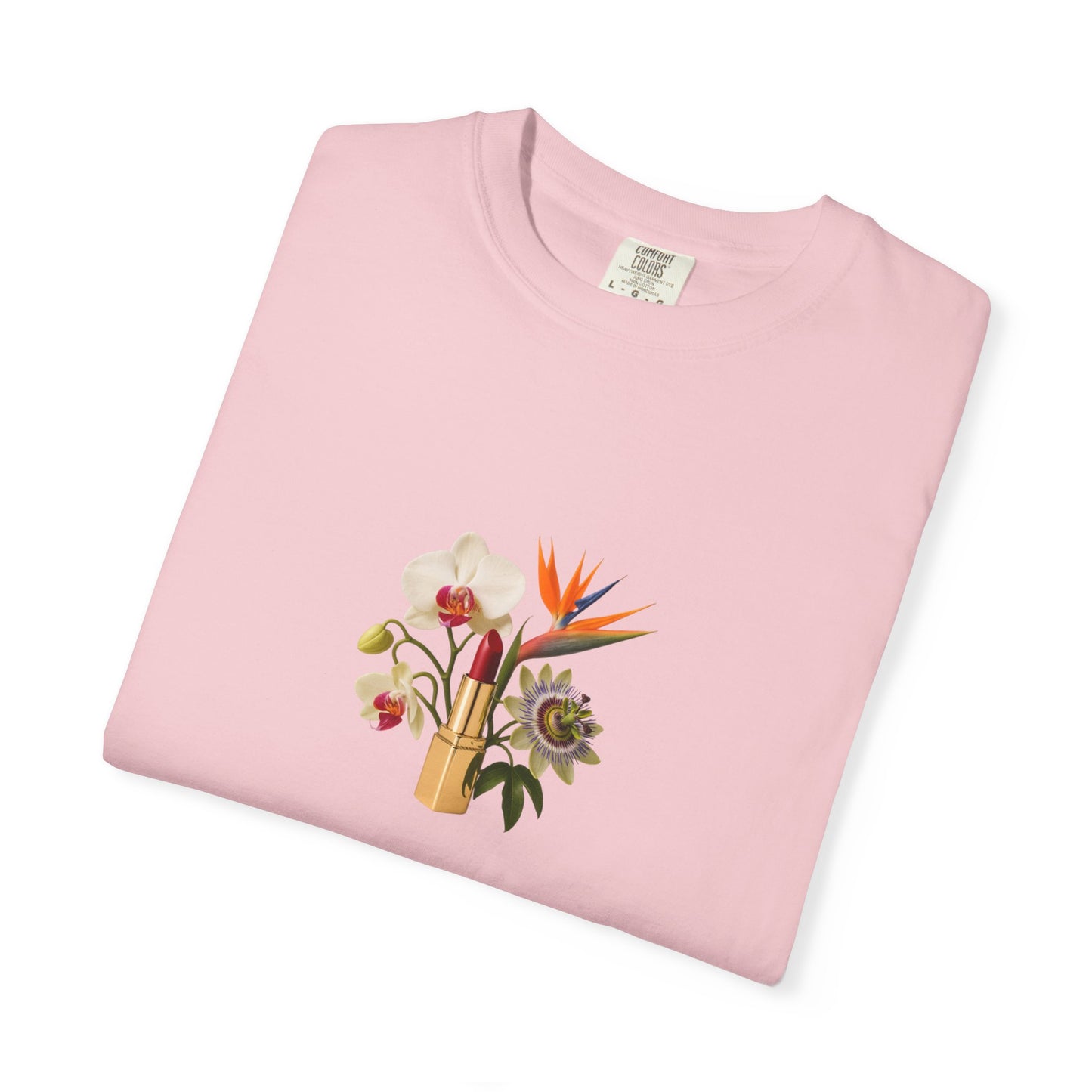 Tropical Floral Bouquet T-Shirt | Bird of Paradise, Orchid, Sunflower
