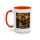 Grunge Cat Smells Like Catnip Mug | Ceramic Coffee Cup