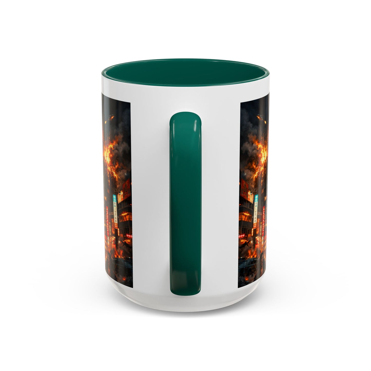Catzilla Tokyo Cityscape Mug | Color Interior 11oz 15oz