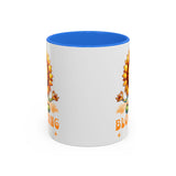 Blooming Sunflower Mug | Yoga Meditating Sunflower Ceramic Mug