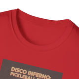 Disco Inferno Capybara Pickleball Fever T-Shirt | Retro 70s Dance Court Graphic