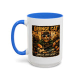 Grunge Cat Smells Like Catnip Mug | Ceramic Coffee Cup