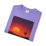 Sunset Palm Silhouette T-shirt | Tropical Sunset Tee