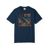 Giant Neon Cat Rampage T-Shirt | Retro City Kaiju Artwork