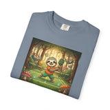 Sloth Pickleball Illustration T-shirt | Whimsical Forestcore Slow Living