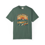 Road Trip '76 T-shirt | Vintage Camper Van Sunset Graphic