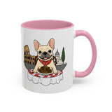 French Bulldog Pasta in Rome Mug | Ceramic Coffee Cup